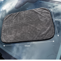 Nuke Guys Grey Rillium 1000 GSM Microfibre Car Dry Cloth 50x80cm