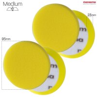 Menzerna - Medium Cut Foam Pad PREMIUM - 95 mm/3,5" - gelb - 2 Stück