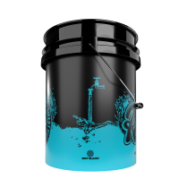 Nuke Guys Rinse Bucket - 5 GAL Black Rinse / Clear Water Wash Bucket