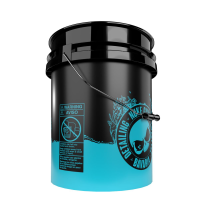 Nuke Guys Rinse Bucket - 5 GAL Black Rinse / Clear Water Wash Bucket