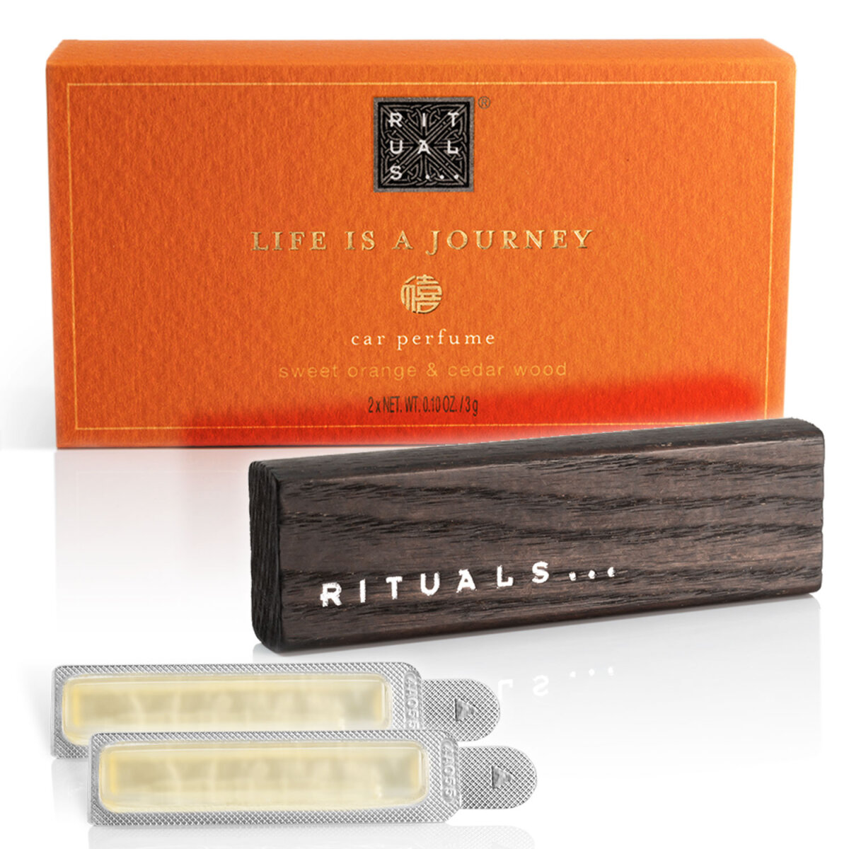 Rituals - Autoparfum 2x 3 gr + Holzhalterung - RITUAL OF HAPPY BUDDHA