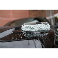 Nuke Guys - 2 Way Wonder - Chenille - Insect Net Strap On Wash Sponge Neutral
