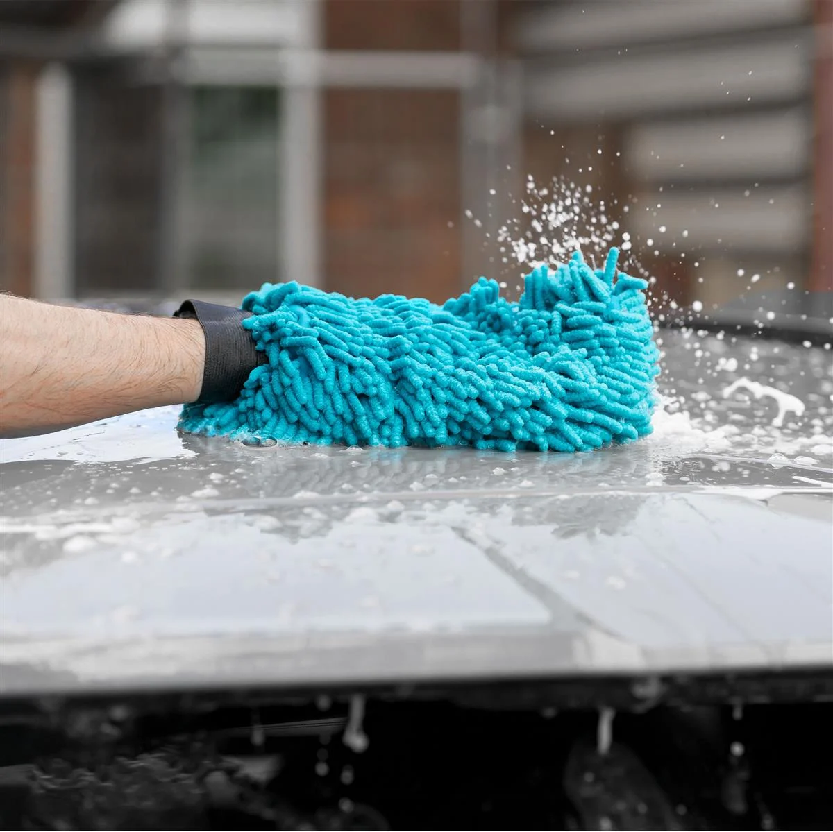 Mikrofaser Waschhandschuh für lackschonende Autopflege