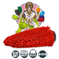 Nuke Guys - Chenille Waschhandschuh - rot