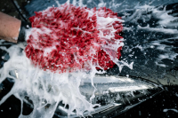 Nuke Guys - Chenille Wash Glove red