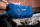 Nuke Guys - Chenille Waschhandschuh blau
