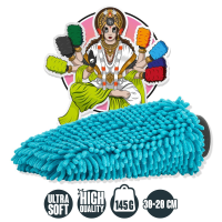 Nuke Guys - Chenille Waschhandschuh - hellblau