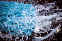 Nuke Guys - Chenille Waschhandschuh - hellblau