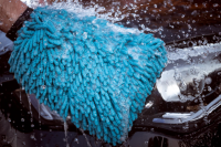 Nuke Guys - Chenille Waschhandschuh - hellblau