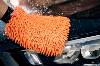 Nuke Guys - Chenille Waschhandschuh - orange