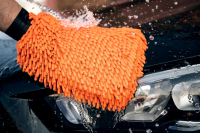 Nuke Guys - Chenille Waschhandschuh - orange