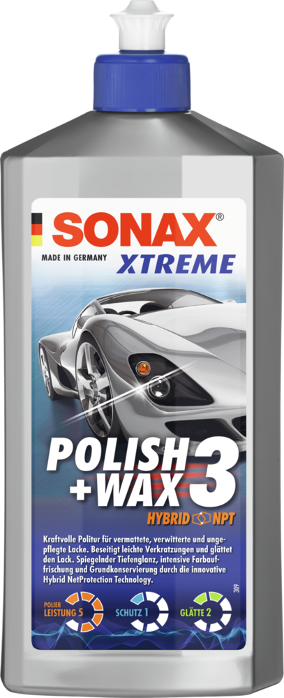 Xtreme Polish & Wax 3 Hybrid npt 500ml Politur Schutz Pflege Auto pkw - Sonax