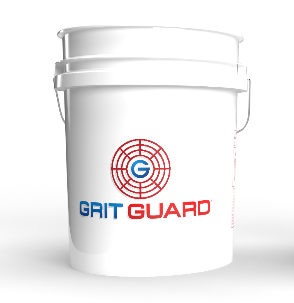 Grit Guard Wascheimer 5 Gal weiß Logo