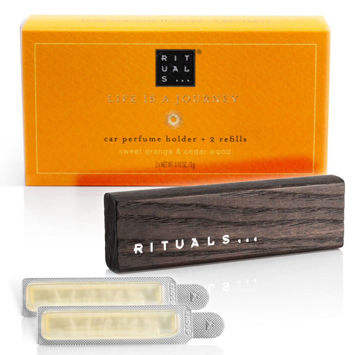 Rituals - Autoparfum 2x 3g + Holzhalterung - RITUAL OF MEHR