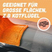 Nuke Guys - Gamma Dryer L - microfiber dryer sheet - 1400 GSM - orange 40 x 40 cm