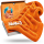 Nuke Guys - Gamma Dryer XXL - Mikrofaser Trockentuch  - 1400 GSM - orange 50 x 80 cm