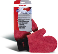 SONAX - Microfaser Waschhandschuh - Rot