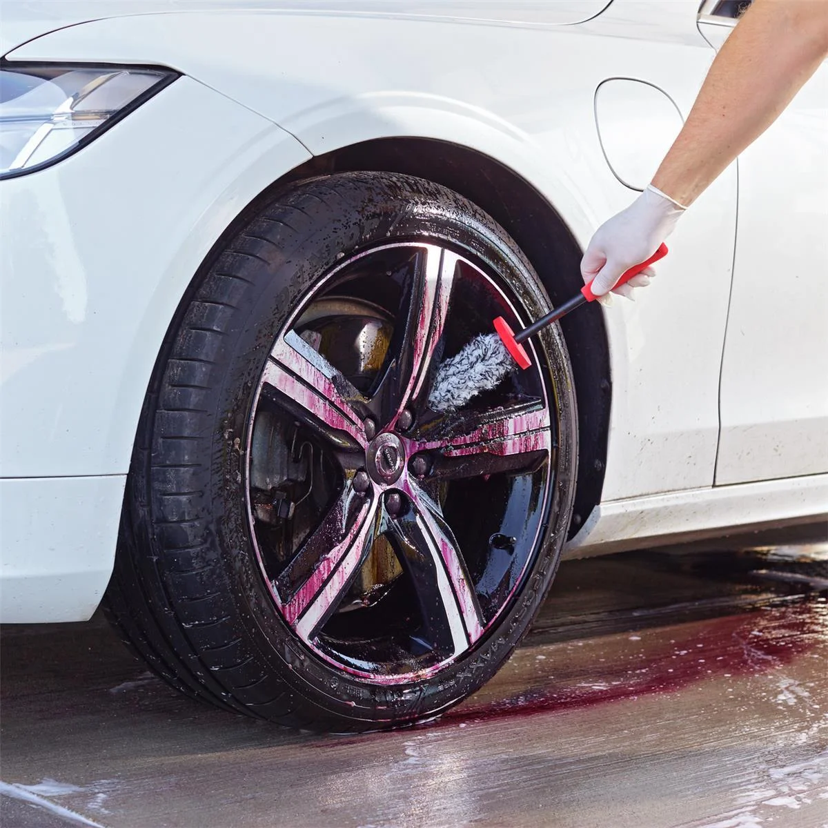 Felgenbürste Anwendung