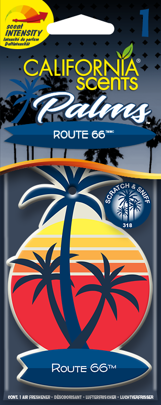 California Scents - Car Palm Lufterfrischer - Route 66