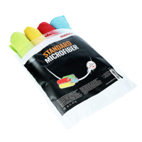 Menzerna 4-pack standard microfibre cloth set 320 GSM - yellow, green, red, blue