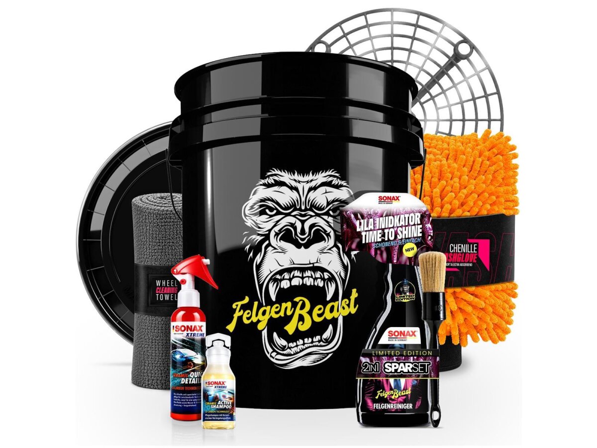 SONAX Black Wascheimer Set