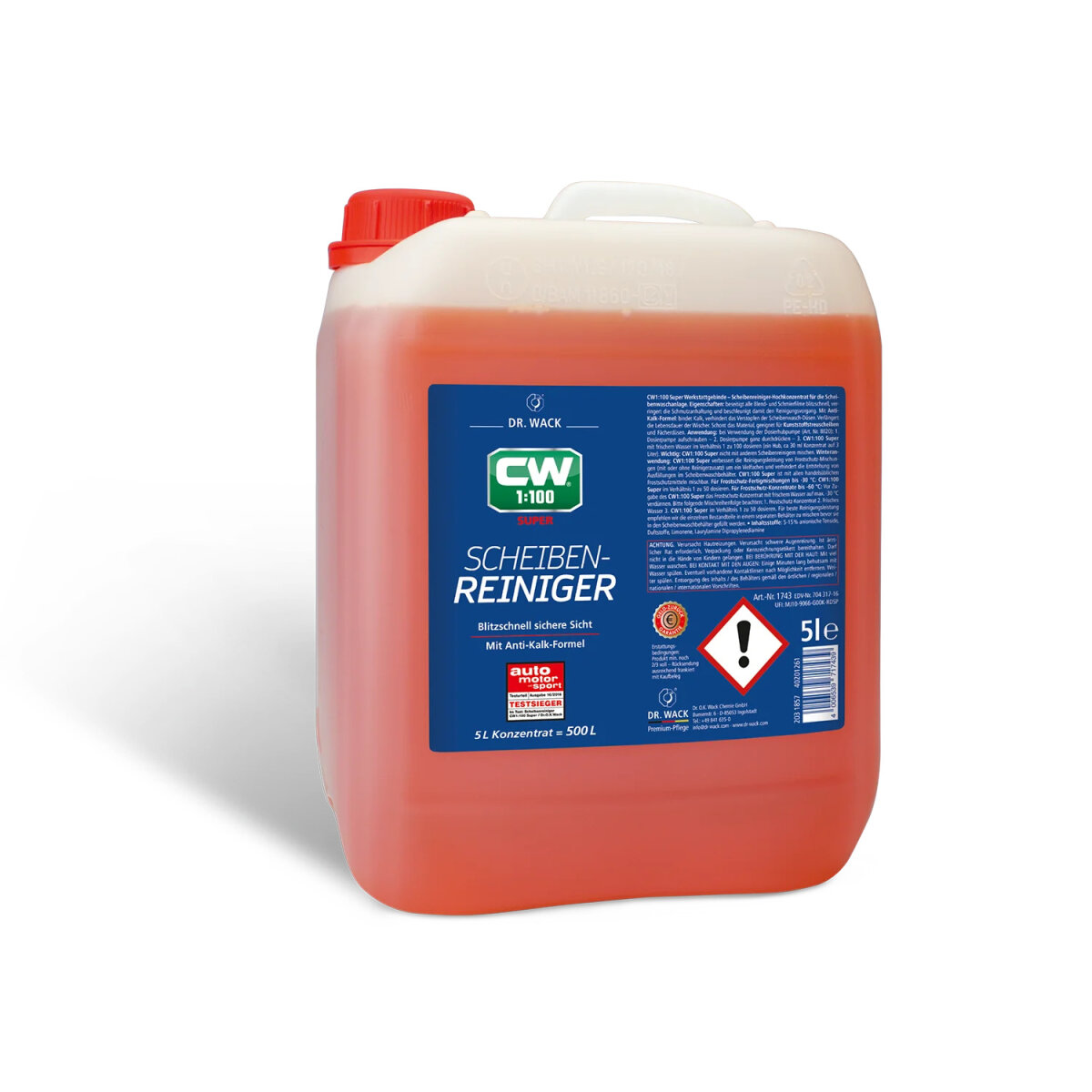 Dr. Wack CW1:100 Super Scheibenreiniger 5L