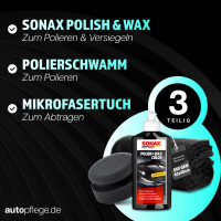 SONAX Polish&Wax schwarz Set - 250ml