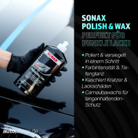 SONAX Polish&Wax schwarz Set - 250ml