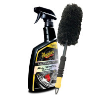 Meguiars Ultimate All Wheel Cleaner 709 ml + Supreme Wheel Brush Medium Set