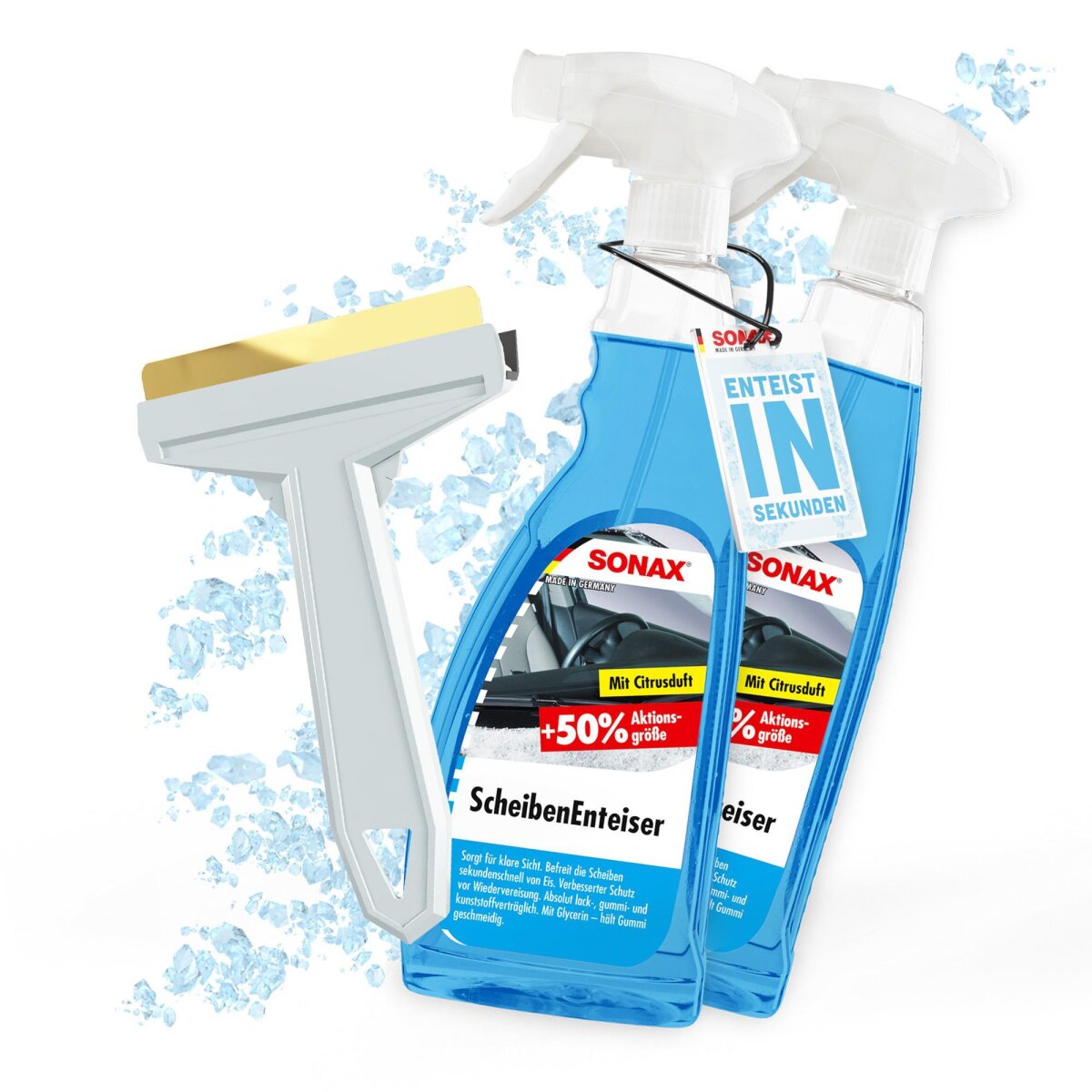 Sonax Scheibenenteiser 750 ml 2x + Murska Eiskratzer 1x