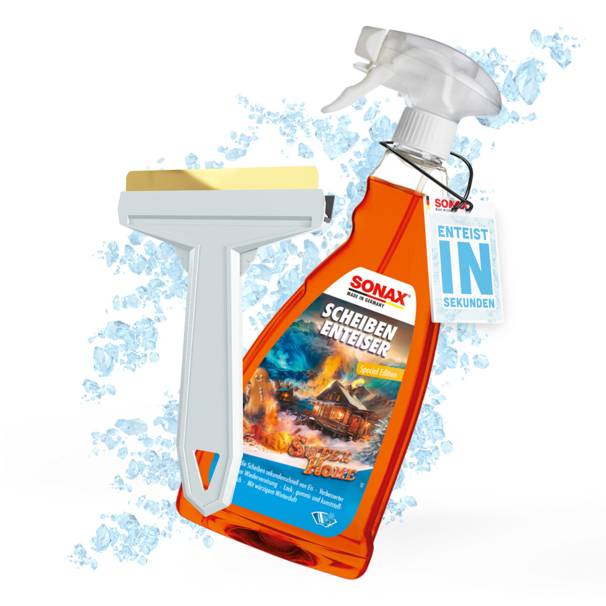 Sonax - Scheibenenteiser Sweet Home Set + Eiskratzer 1x Enteiser + 1x Eiskratzer