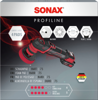Sonax - SchaumPad hart 75mm - 4 Stück