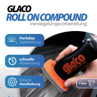 Auto Scheibenversiegelung Set | Soft99 Glaco Glass Compound Roll On Tiefenreiniger + Ultra Glaco Versiegelung | Regenabweiser für Autoscheiben