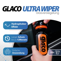 Auto Scheibenversiegelung Set | Soft99 Glaco Glass Compound Roll On Tiefenreiniger + Ultra Glaco Versiegelung | Regenabweiser für Autoscheiben