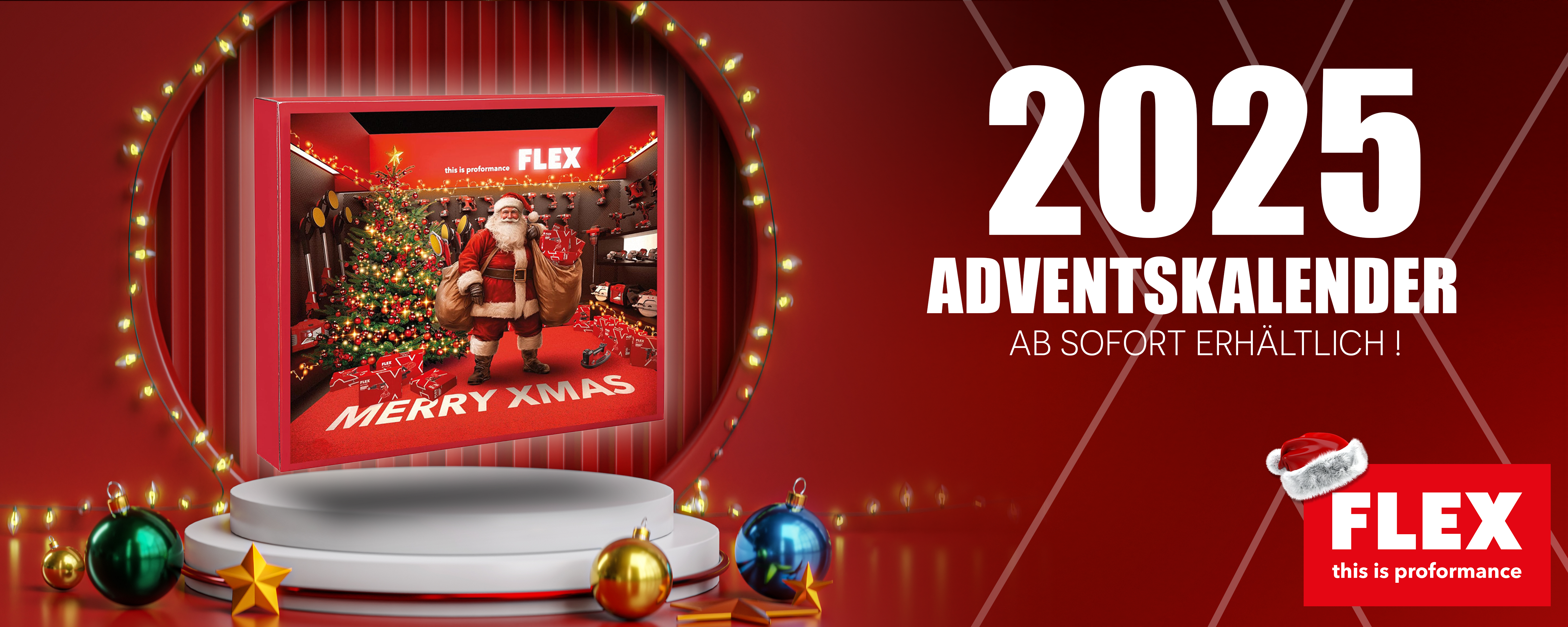Flex Adventskalender 2025 Werbung
